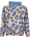 Lords Of Harlech Brown Hank Snap Floral Hoodie - Pumice In Brown