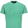LORDS OF HARLECH CARSON EMBOSSED FLORAL TEE