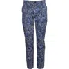 Lords Of Harlech Caspian Stretch Cotton Chino Pant In Blue