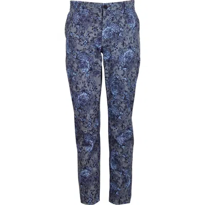 Lords Of Harlech Caspian Stretch Cotton Chino Pant In Blue