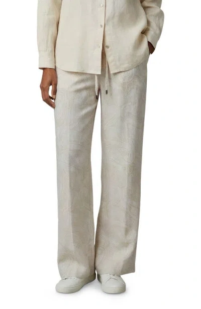 Lords Of Harlech Crochet Paisley Womens Wide-leg Pant In Neutral