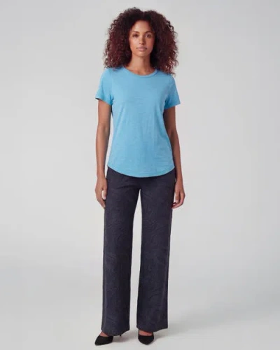 Lords Of Harlech Crochet Paisley Womens Wool Wide-leg Pant In Blue