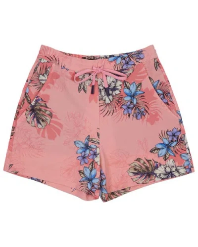 Lords Of Harlech Exotic Floral Womens Drawstring Short In Brown