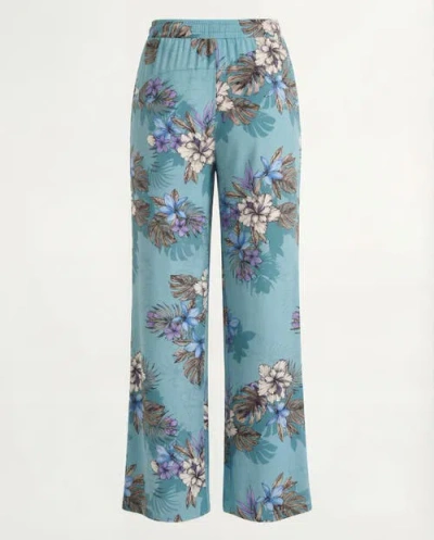 Lords Of Harlech Exotic Floral Womens Wide-leg Pant In Blue