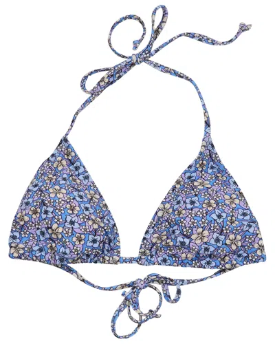 Lords Of Harlech Flavia Floral Field Blue Womens Bikini Top