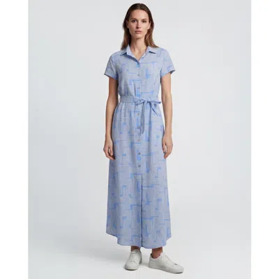 Lords Of Harlech Inter Twine Womens Shirt Dress In Blue
