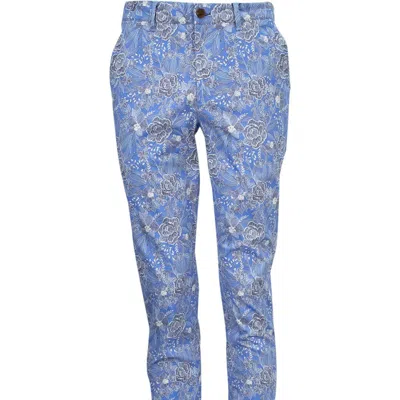 Lords Of Harlech Jack Handcut Floral Pant In Neutral