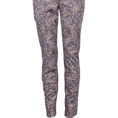 Lords Of Harlech Jack Lux Trippy Paisley Pant In Grey/blue