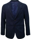 Lords Of Harlech Jaques Wool Blazer In Blue