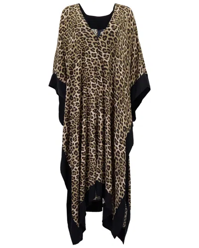 Lords Of Harlech Kiera Leopard Brown Womens Kaftan