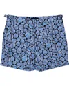 Lords Of Harlech Pool Shells Swim Short In Black/blue/pink