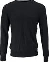 Lords Of Harlech Men's Black Cole Fully Fashioned Merino Crewneck Sweater - Charcoal In Black