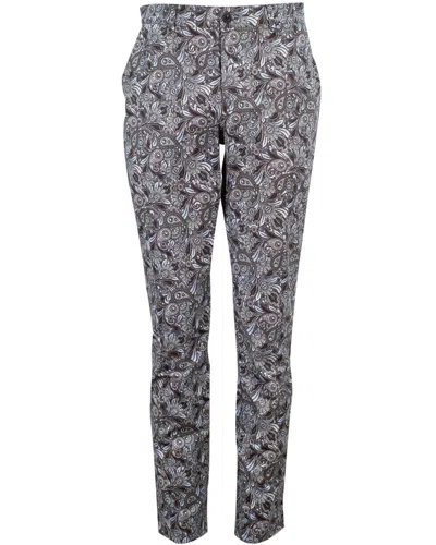 Lords Of Harlech Men's Black / Grey Charles Skull Paisley Pants - Grey In Black/grey