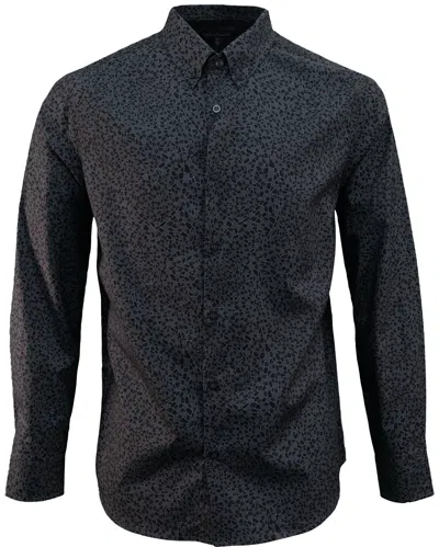 Lords Of Harlech Men's Black Morris Mosaic Shirt - Charcoal
