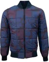 Lords Of Harlech Men's Blue Jenkin Reversible Blouson Jacket - Navy In Blue