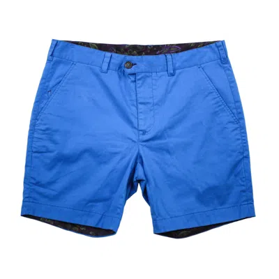 Lords Of Harlech Men's Blue John Short In Lux Electric