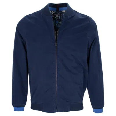 Lords Of Harlech Men's Blue Lancaster Bomber Jacket Navy