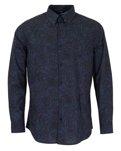 Lords Of Harlech Morris Shirt In Blue