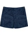 Lords Of Harlech Neptune Tailored Swim Short In Blue