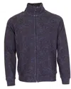 Lords Of Harlech Neville Full-zip Jacket In Gray