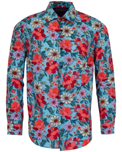 Lords Of Harlech Nicoli Cotton Shirt In Multi