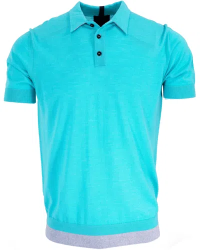 Lords Of Harlech Men's Blue Pilgrim Polo Shirt - Lagoon