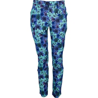 Lords Of Harlech Jack Lux Hibiscus Garden Pants In Blue