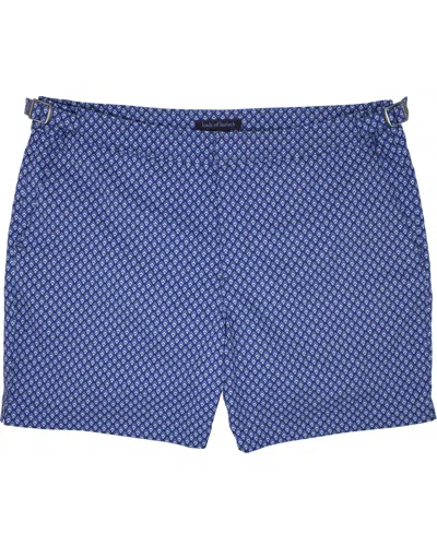 Lords Of Harlech Men's Blue Pool Acorn Geo Navy