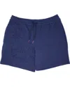 Lords Of Harlech Men's Blue Silus Embossed Interlock Shorts - Navy In Blue