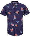 Lords Of Harlech Men's Blue Tim Oxford Harmony - Navy In Blue