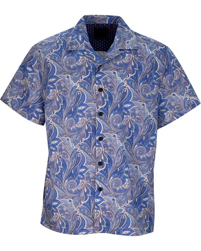 Lords Of Harlech Men's Blue / White Ralph Parasol Paisley Blue In Blue/white