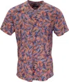 LORDS OF HARLECH MEN'S BLUE / YELLOW / ORANGE MAZE LEAVES CORAL