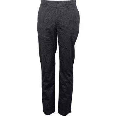 Lords Of Harlech Men's Charles Caserta Paisley Pant - Black