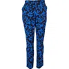 Lords Of Harlech Men's Charles Loop Coral Canvas Pants - Blue In Blue