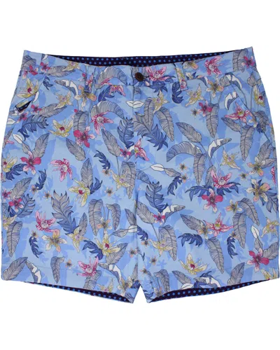 Lords Of Harlech Men's Edward Falling Flowers Short - Blue