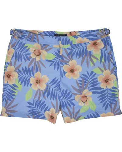 Lords Of Harlech Men's Green / Blue Pool Farm Floral Blue In Green/blue