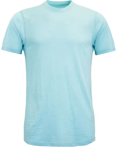 Lords Of Harlech Men's Green Cassius Merino Jersey Crew Neck Shirt - Spearmint