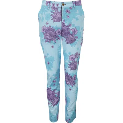 Lords Of Harlech Men's Green Charles Mumms Dream Pant - Aqua In Blue