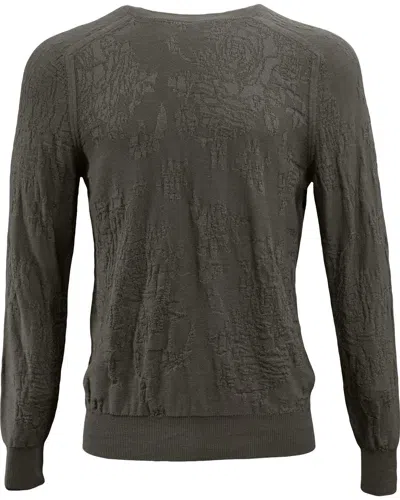 Lords Of Harlech Men's Green Cole Fully Fashioned Merino Crewneck Sweater - Sage