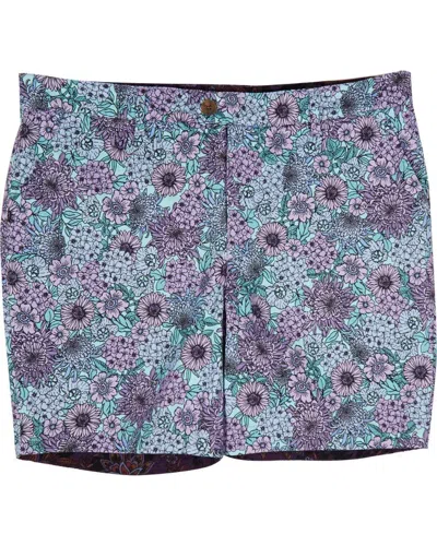 Lords Of Harlech Men's Green John Garden Party Shorts - Spearmint