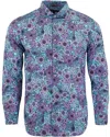 Lords Of Harlech Men's Green Nigel Garden Party Shirt - Spearmint In Green