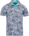 Lords Of Harlech Men's Green Todd Garden Party Knit Shirt - Spearmint In Green