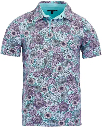 LORDS OF HARLECH MEN'S GREEN PIETRO GARDEN PARTY POLO SHIRT - SPEARMINT