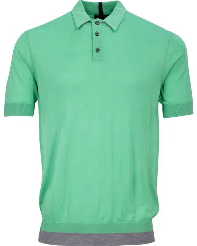 Lords Of Harlech Men's Green Pilgrim Polo Shirt - Clover