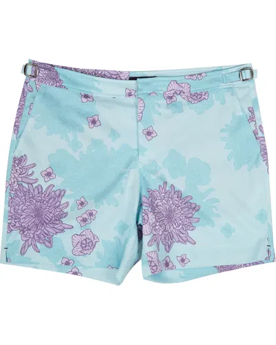 Lords Of Harlech Men's Green Pool Mumms Dream Swim Short - Aqua