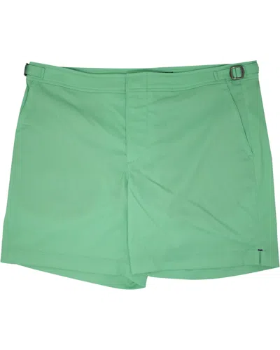 Lords Of Harlech Men's Green Pool Oxford Swim Short - Clover