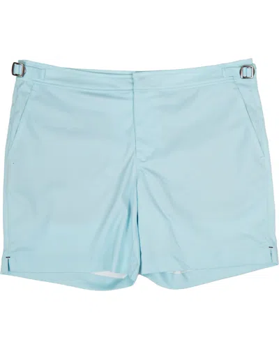 Lords Of Harlech Men's Green Pool Oxford Swim Short - Spearmint