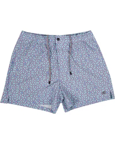 Lords Of Harlech Men's Green Quack Petal Trio Swim Short - Spearmint