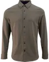 Lords Of Harlech Men's Green Sawyer Knit Shirt - Sage In Green