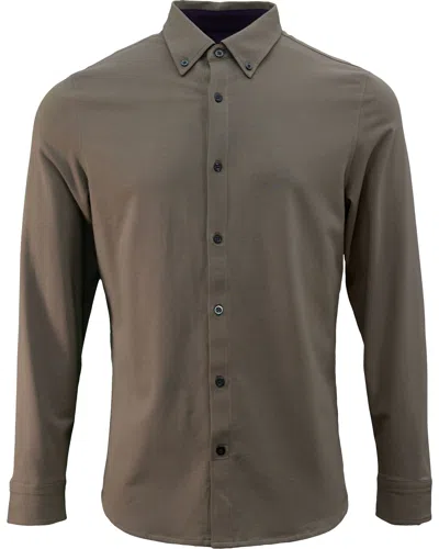 Lords Of Harlech Men's Green Sawyer Knit Shirt - Sage